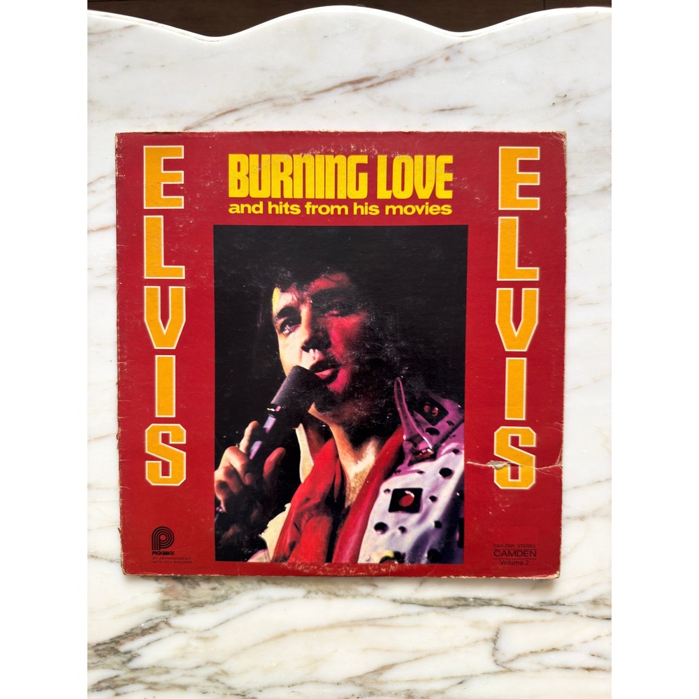 Vintage Elvis Presley Burning Love & Hits From His Movies Vol 2 Vinyl LP